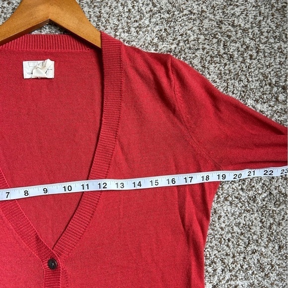 Levi’s Orange Lightweight Cardigan Casual Small - Picture 4 of 6